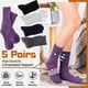 thumbnail image 2 of Calcetines De Lana Merino Para Mujer Senderismo Paquete De 5 Pares, 2 of 6