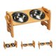 thumbnail image 1 of Comedero Bebedero Elevado Ajustable De Bambu Perros Y Gatos, 1 of 7