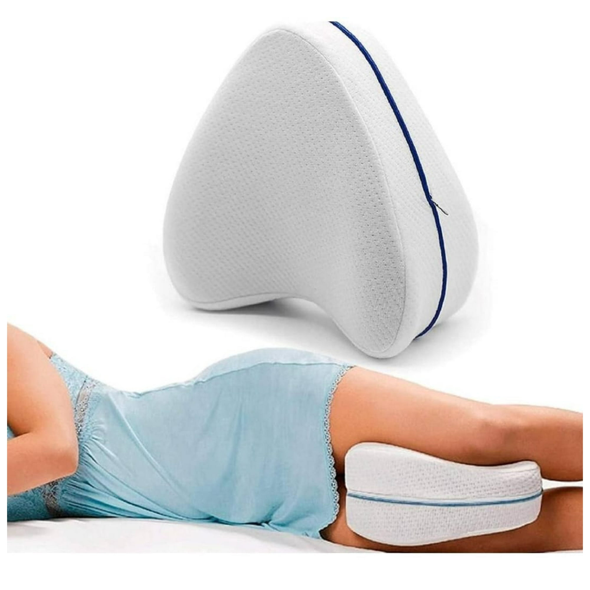 Daat Store Spa - Cojín Almohada Piernas Rodillas Ortopédico Algodón Blanco