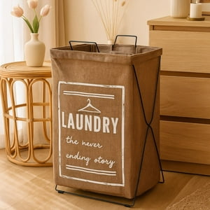 Genérico - Cesta Canasto Para Ropa Sucia Plegable Marron