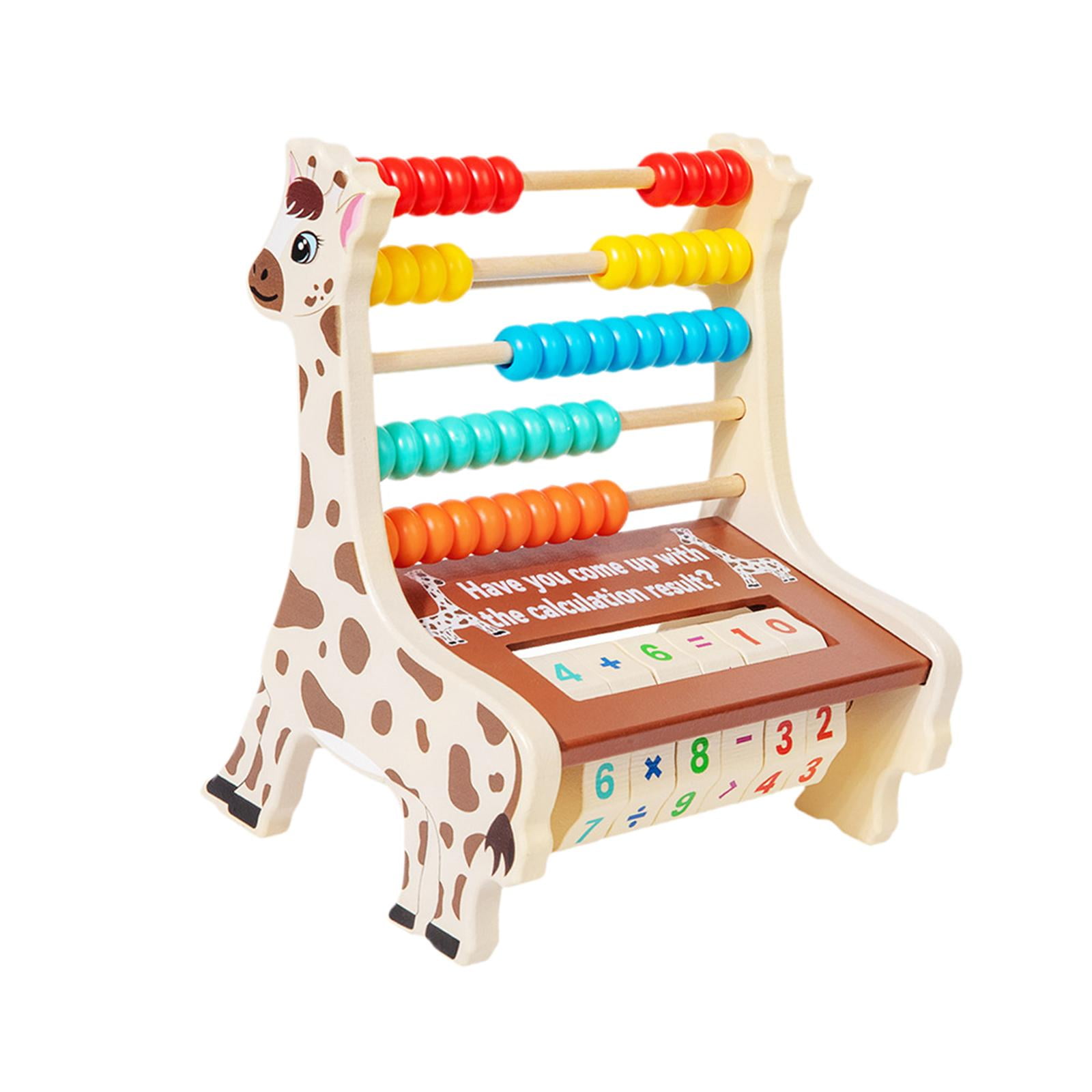 Bothyi - Ábaco De Madera De 5 Filas, Juguete De Aprendizaje De Matemáticas Para Niños De 2, 3, 4, 5 Y 6 Años.