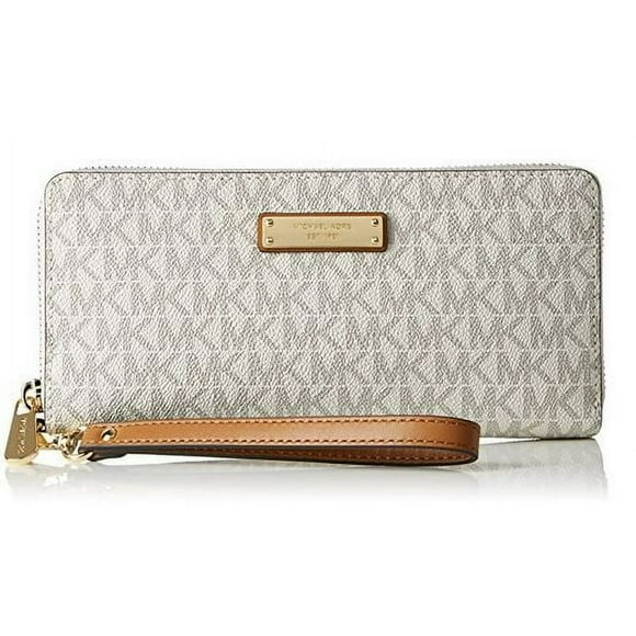 Billetera Michael Kors Muñequera de Viaje de Tejido Continental para Mujer - Vainilla