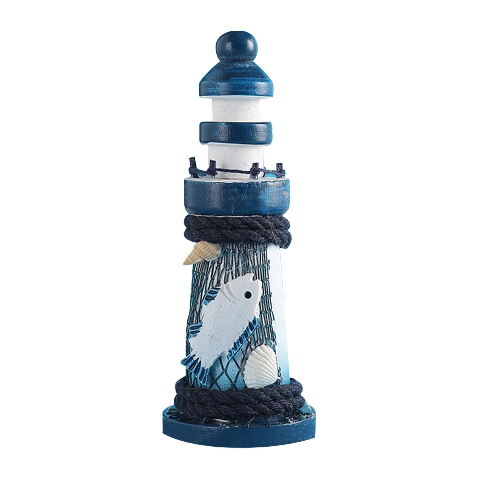 Bothyi - Estatua De Faro De Madera, Adorno De Escritorio Para La Entrada Del Gabinete, Decoración Del Hogar