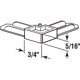 thumbnail image 4 of Esquina para Marco de Mosquitera PRIME-LINE 1.6 cm × 1.9 cm Bronce (Pack de 50), 4 of 6