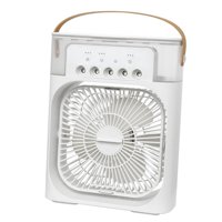 Bothyi - Ventilador De Nebulización Pequeño Ventilador De Refrigeración Silencioso 3 Velocidades Ventiladores Usb Para Automóvil Interior Oficina Blanco