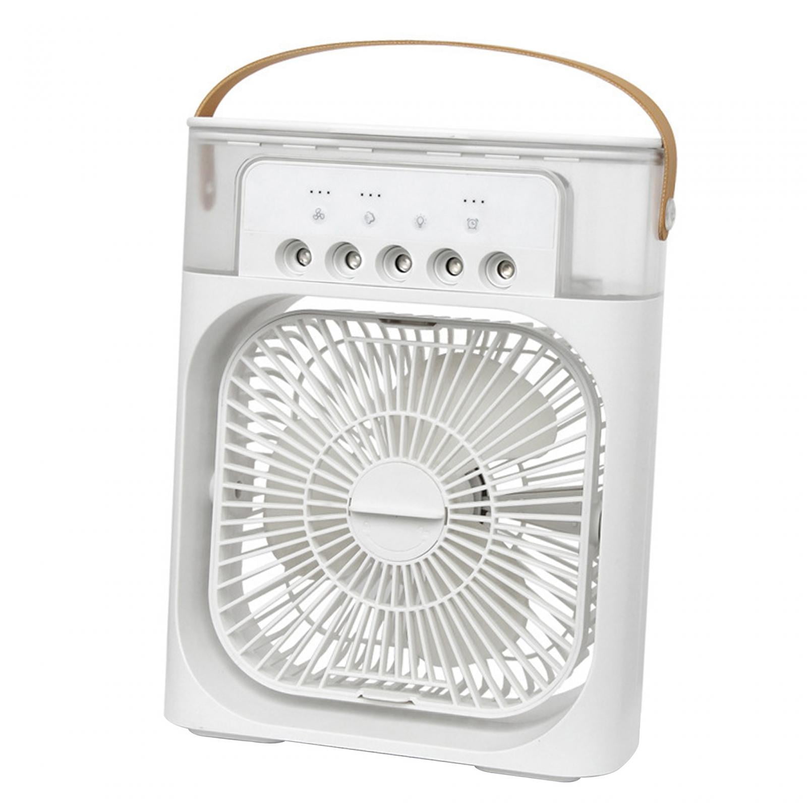 Bothyi - Ventilador De Nebulización Pequeño Ventilador De Refrigeración Silencioso 3 Velocidades Ventiladores Usb Para Automóvil Interior Oficina Blanco