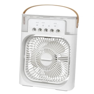 Bothyi - Ventilador De Nebulización Pequeño Ventilador De Refrigeración Silencioso 3 Velocidades Ventiladores Usb Para Automóvil Interior Oficina Blanco