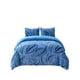 thumbnail image 4 of Plumon Chiporro Premium 2 Plaza Con Diseño Exclusivo De Hojas Color Azul, 4 of 4