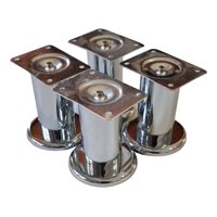 Genérica - Pack 4 Patas Metálicas Altura 10Cm