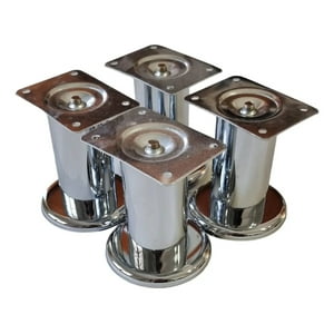 Genérica - Pack 4 Patas Metálicas Altura 10Cm