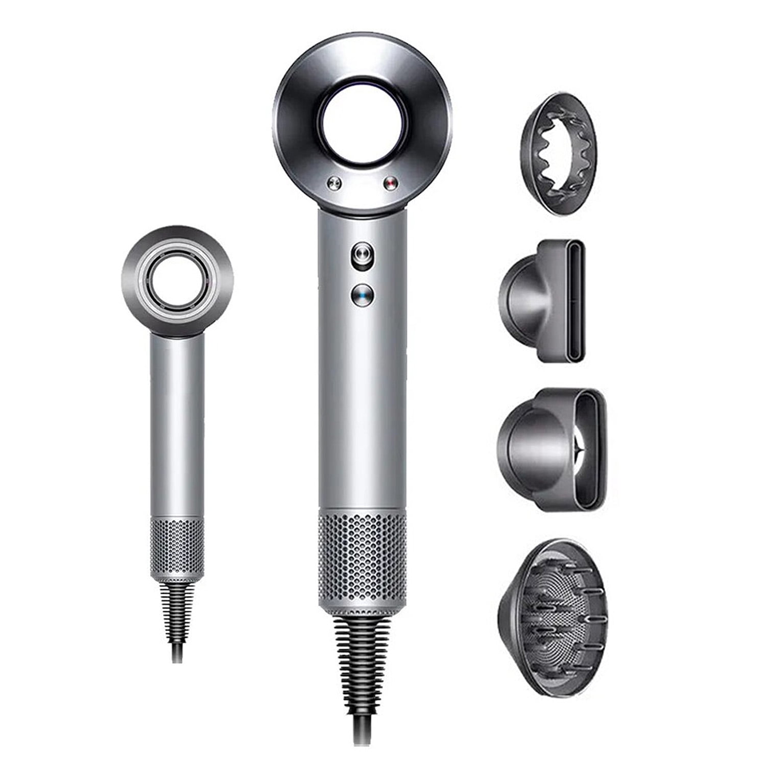 Mundo Online - Secador De Pelo Tipo Dyson Supersonic Con Difusor Gris Cromado