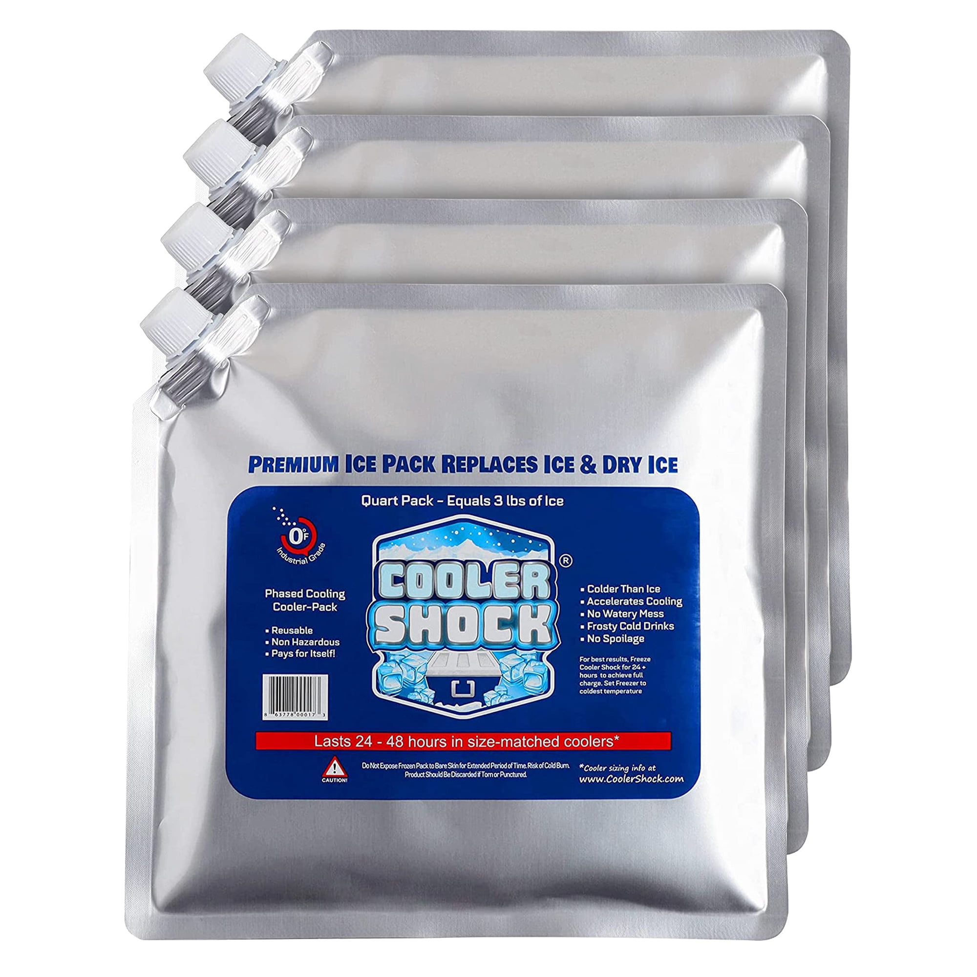 Paquetes De Hielo Cooler Shock Para Enfriadores De Larga Duración Y Reutilizables