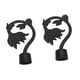 thumbnail image 5 of 2x Cortina Polo Ends Cortinas Carril Tapa De La Cabeza Polo Curtain Rod Finials Para El Hogar Estilo A, 5 of 5