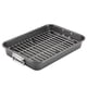 thumbnail image 1 of Utensilios para hornear Roaster Farberware, acero antiadherente, 28 cm x 38 cm, gris, 1 of 9