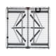thumbnail image 3 of Mesa Plegable 122x60x74cm Blanca Blanco Tamano Unico, 3 of 5