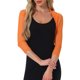 thumbnail image 1 of INSPIRE CHIC Bolero de Mujer Semi Transparente con Mangas 3/4 Cárdigan Corto Naranja M, 1 of 6