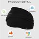 thumbnail image 3 of Bargains Únicos 2 piezas de diademas anchas con nudo torcido, diademas elásticas antideslizantes para mujeres para deportes, negro, 3 of 7
