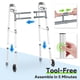 thumbnail image 4 of Walker DELOG Narrow plegable con ruedas de 5 pulgadas con cierre de gatillo, 4 of 6