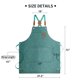 thumbnail image 5 of Delantal ZOMAO de Lona de Algodón – Bolsillos Grandes, Correas Ajustables, 5 of 6