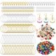 thumbnail image 1 of Kit de fabricación de pendientes DRWATE 740 piezas, cuentas y charms en acabado dorado/plata, 1 of 6