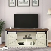 Msa Muebles Santa Ana - Rack Buffet Roble Blanco Miel Tv 55