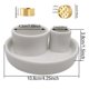 thumbnail image 3 of Porta incienso Fancy Lemon 11 cm Cerámico 4‑en‑1 Blanco, 3 of 9