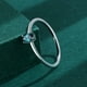 thumbnail image 1 of Dainty Sterling Silver Promise Ring with Faux Gemstones - Perfect Gift for Women and Girls on Birthdays, Valentine's Day, and Anniversaries, 1 of 5
