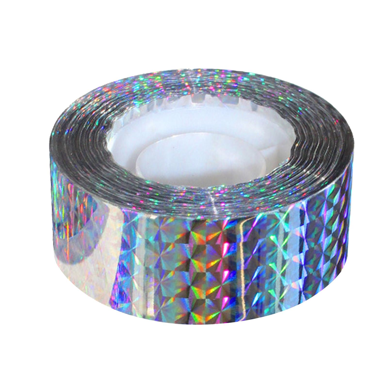 Magideal - Cinta Reflectante Intermitente De Doble Cara, Colorida, Para Mantener Alejado A Los Pájaros, Cinta De Película Para Mascotas Para Paloma, Pájaro 50M