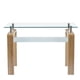 thumbnail image 2 of Mesa de Arrimo Rectangular de Vidrio, 2 of 4