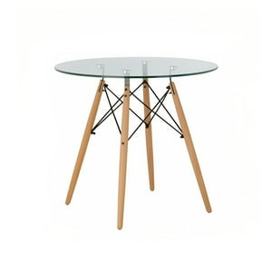 Klik Muebles - Mesa De Comedor Eames 80Cm Redonda Vidrio
