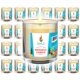 thumbnail image 1 of Vaso de vidrio quemado de 26 horas, paquete de 24 velas conmemorativas de Yahrzeit, 1 of 2
