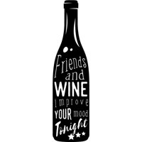 Rienda Libre Graphics - Decomural Friends And Wine Kitchen Ws-46181