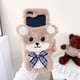 thumbnail image 1 of Cute Plush Fall/Winter Tootsie Bear Case For Samsung Galaxy Z Flip4, Flip3 5G And Flip5, 1 of 3
