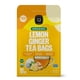 thumbnail image 1 of Té Orgánico De Limón Y Jengibre 100 Bolsitas De Té Ecológicas Bolsa Resellable Sin Cafeína Empaque Puede Variar (paquete De 1), 1 of 6