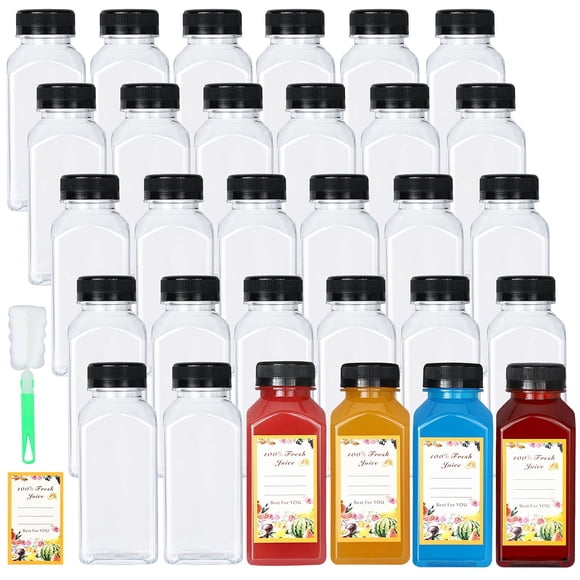 Botellas de plástico para zumo DANALLAN, 240 ml, con fugas, paquete de 30