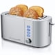 thumbnail image 1 of Tostadora Elite Gourmet ECT4123X Acero Inoxidable Ranuras Largas para 4 Rebanadas, 1 of 7