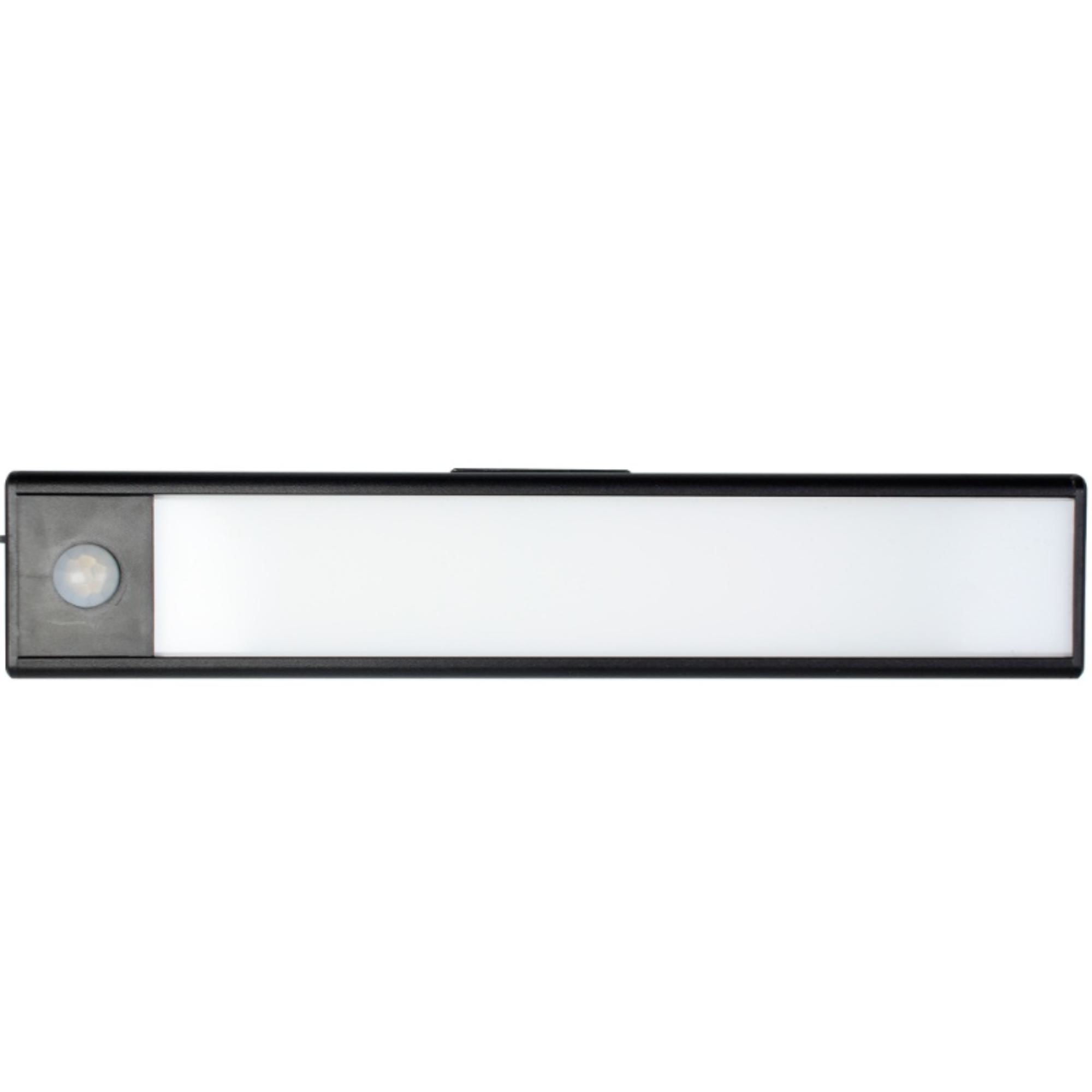 Bp Iluminación - Luminaria Portátil Ultrafina Con Sensor 20 Cm Negra Recargable