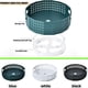 thumbnail image 5 of Organizador de cocina con plataforma giratoria, contenedores de almacenamiento giratorios, estante de especias giratorio antideslizante para encimera, estante, mesa, refrigerador y baño., 5 of 7