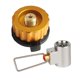 thumbnail image 3 of Estufa De Camping Adaptador De Gas Butano Adaptador De Recarga De Recipiente Líneas ásperas Amarillas, 3 of 5
