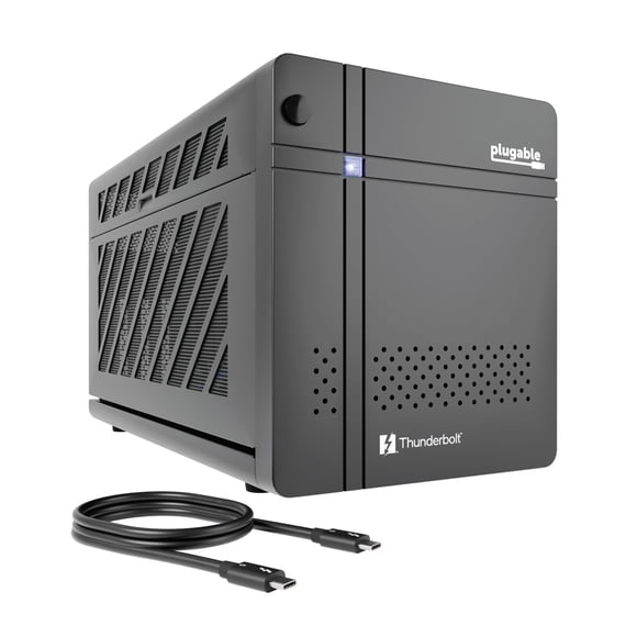 Gabinete para Computadora Plugable TBT5-AI Thunderbolt 5 con Fuente de Poder de 850W