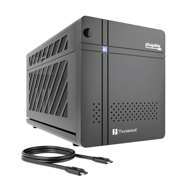 Gabinete para Computadora Plugable TBT5-AI Thunderbolt 5 con Fuente de Poder de 850W