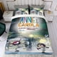thumbnail image 4 of Annie y Carola Conjunto de sábanas temático, trío de piezas, cómodo y amigable con la piel, diseño único, regalo de decoración para el hogar para familiares, amigos y fans,135cm *200cm, 4 of 6