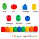 thumbnail image 3 of Lacing Beads Rainbow Toyfrog Educational Montessori para niños, 3 of 7
