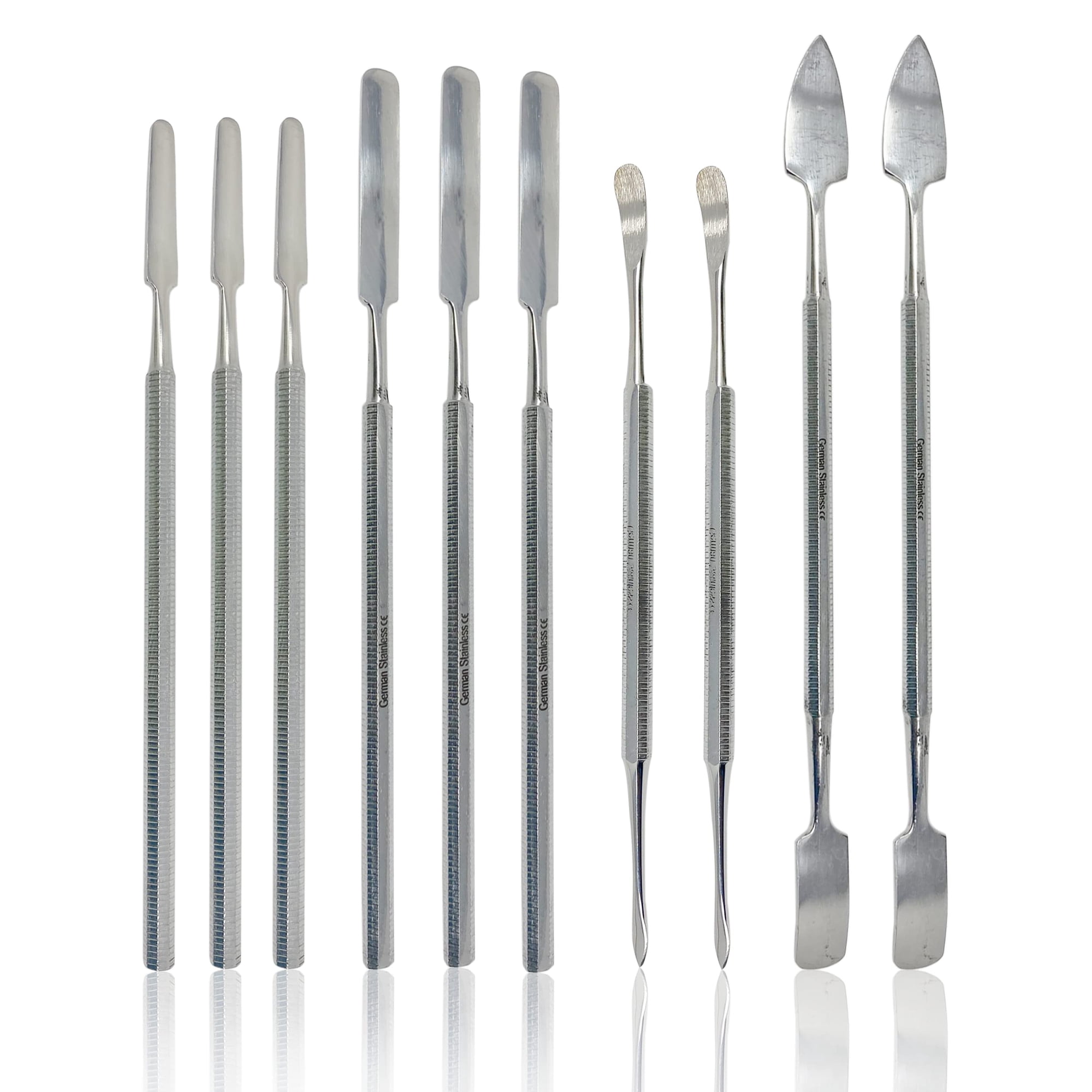 Set De Herramientas Para Esculpir Cynamed 10 Piezas Espátulas De Acero Inoxidable