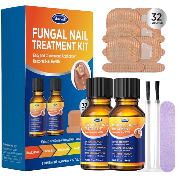 Kit de reparación de uñas VigorWell Extra Strength 30 ml con 25% de ácido
