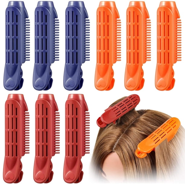 9 pinzas para el cabello esponjosas, herramienta para rizar el cabello, rizador de raíces, rizador de raíces, rodillo para dar volumen, pinza para peinar el cabello esponjoso, herramienta de peinado D