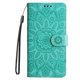 thumbnail image 4 of Funda tipo cartera FOXDOCK para iPhone 16 Pro Max , diseño girasol en relieve, cuero PU, cierre magnético, soporte y tarjetero, 4 of 5