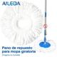 thumbnail image 1 of Aileda Repuesto Mopa Redonda Universal Para Balde Centrifugos Color Blanco Repuesto De Mopa Trapeador Giratoria 360, 1 of 5