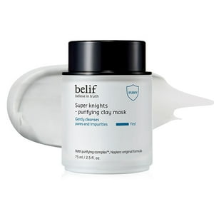 Mascarilla Facial Nocturna Belif Purificante De Arcilla 75Ml Blanco