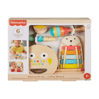 Fisher Price - Set De Instrumentos Musicales De Madera Fisher-Price, Juego Creativo, 6 Piezas